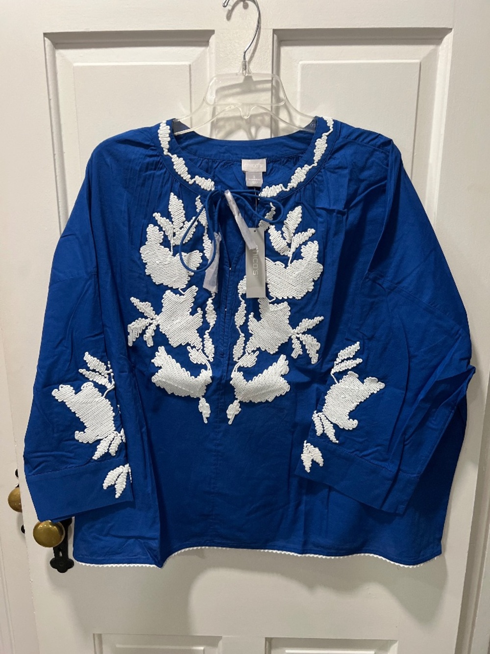 Chico’s Embroidered Blouse